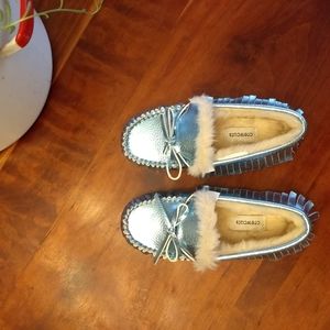 J. CREW girls hard bottom slippers